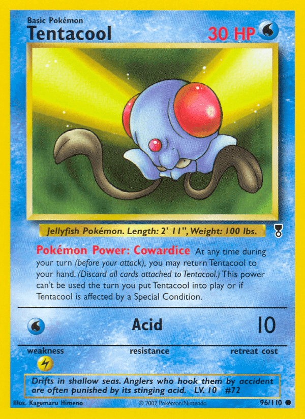 Tentacool, carta 96 de Legendary Collection
