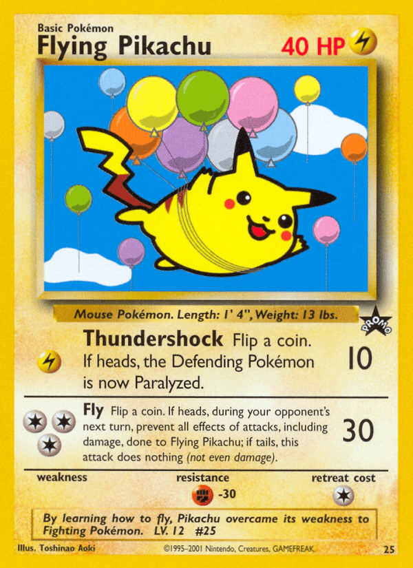 Flying Pikachu, carta 25 de Wizards Black Star Promos