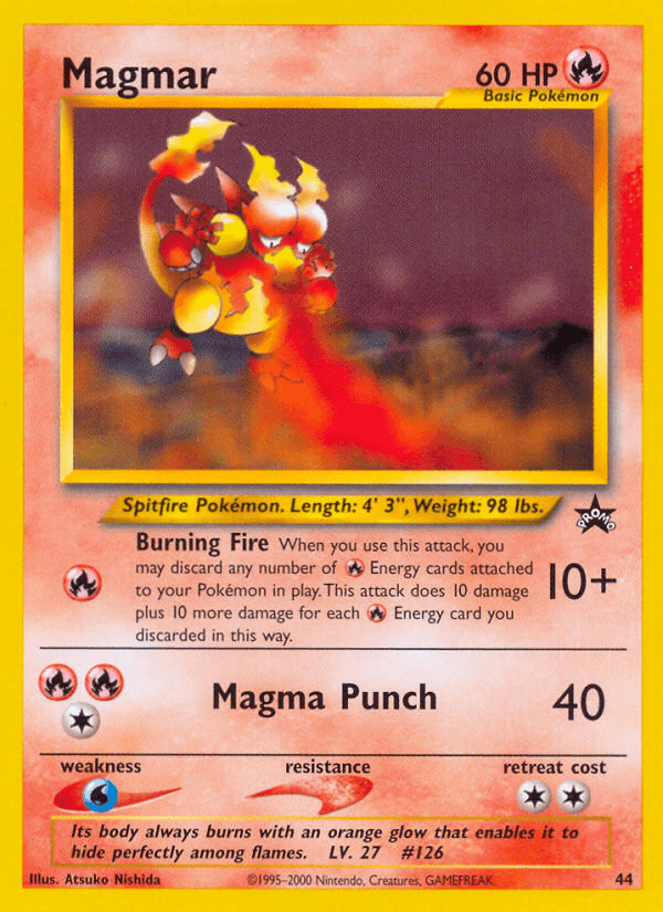 Magmar, carta 44 de Wizards Black Star Promos
