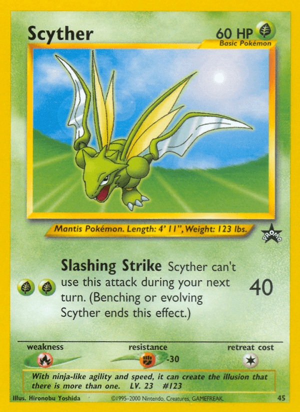 Scyther, carta 45 de Wizards Black Star Promos