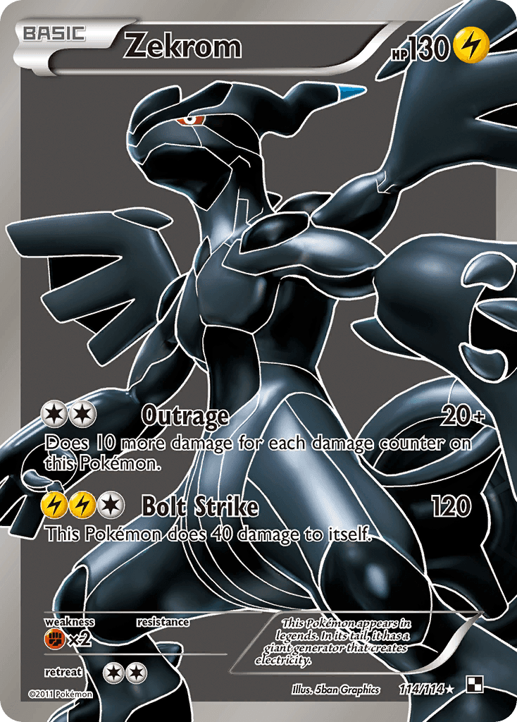 Zekrom, carta 114 de Black & White
