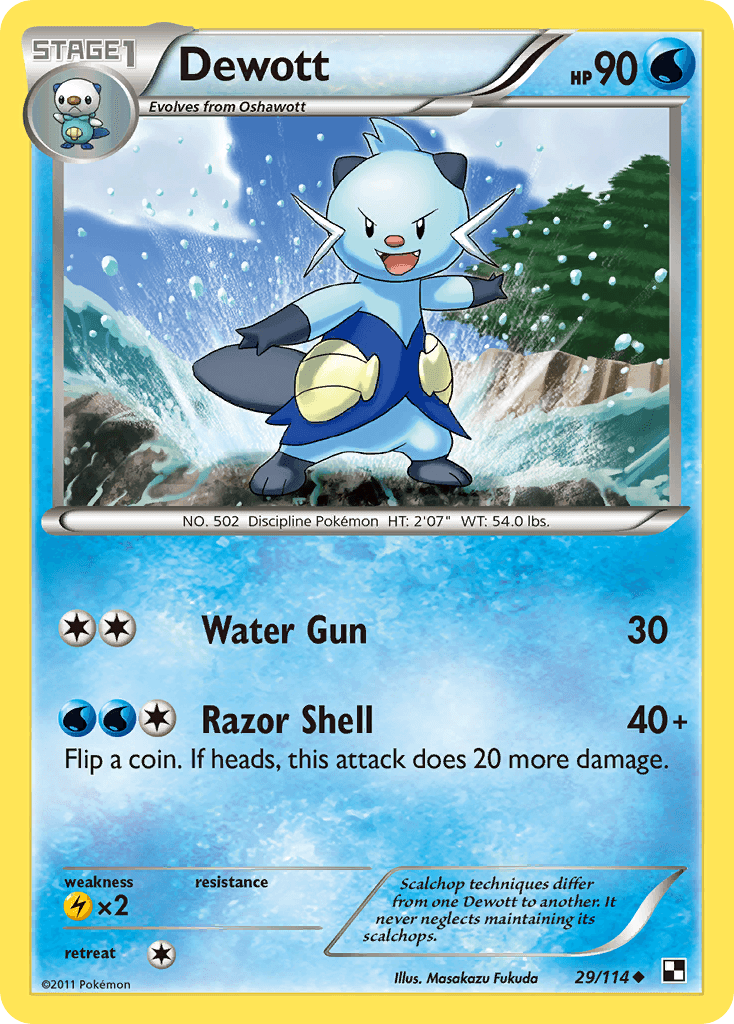 Dewott, carta 29 de Black & White