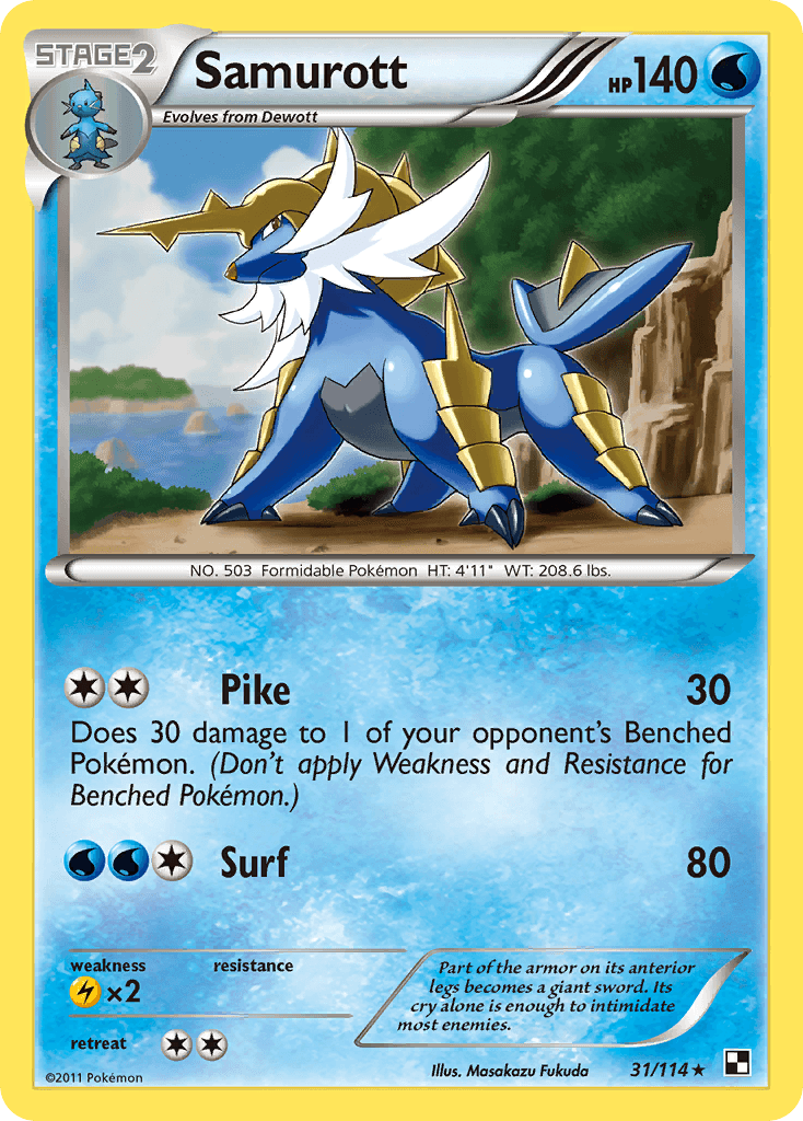 Samurott, carta 31 de Black & White
