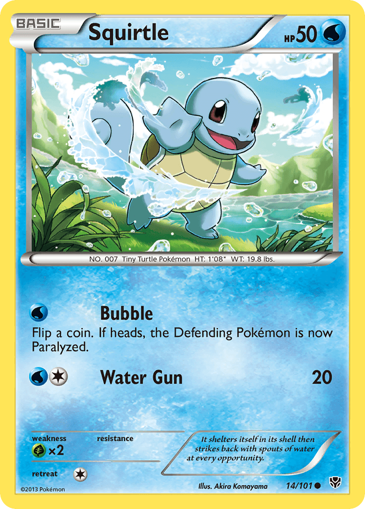 Squirtle, carta 14 de Plasma Blast
