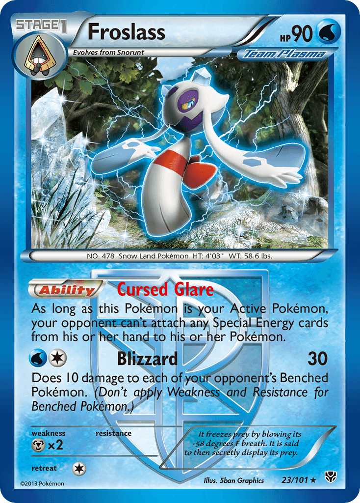 Froslass, carta 23 de Plasma Blast