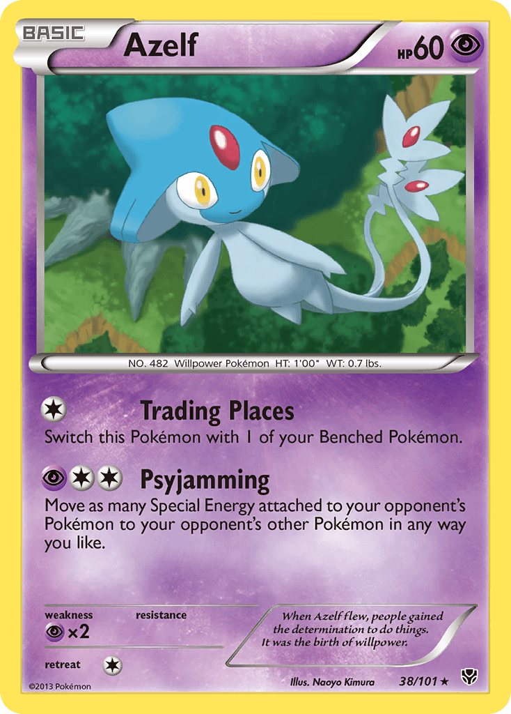 Azelf, carta 38 de Plasma Blast