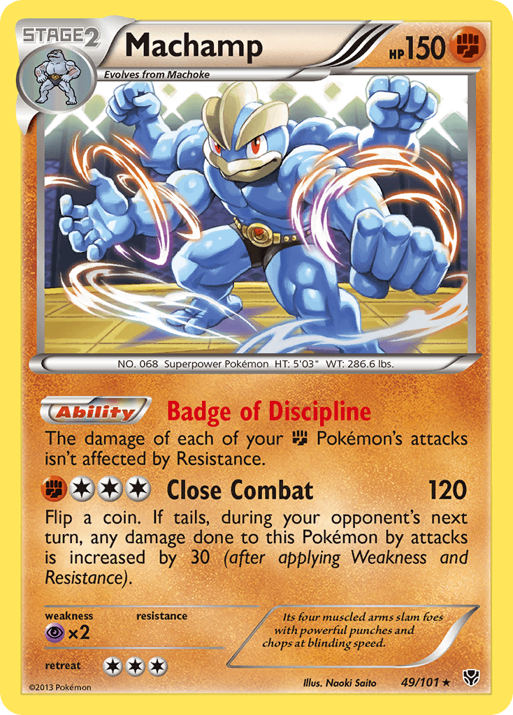 Machamp, carta 49 de Plasma Blast