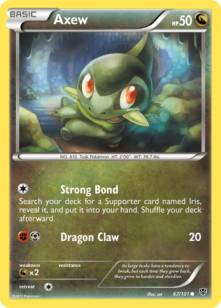 Axew, carta 67 de Plasma Blast