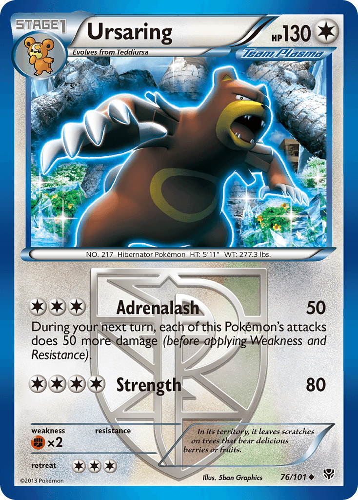Ursaring, carta 76 de Plasma Blast