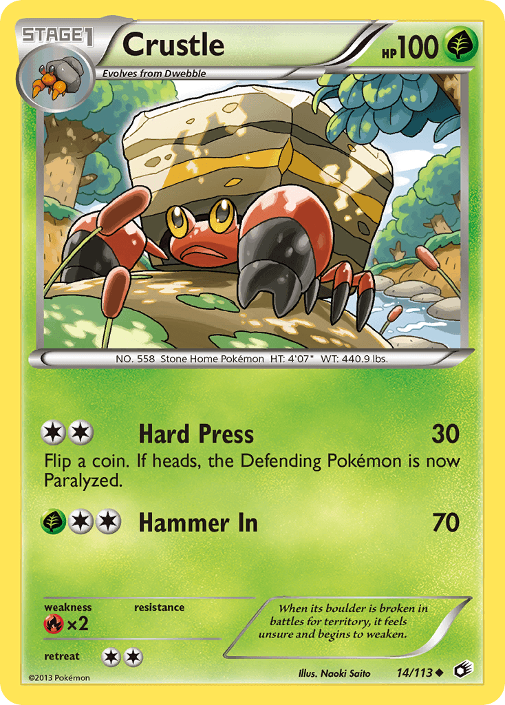 Crustle, carta 14 de Legendary Treasures