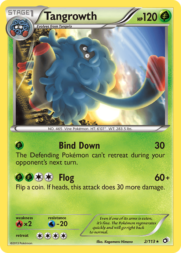 Tangrowth, carta 2 de Legendary Treasures