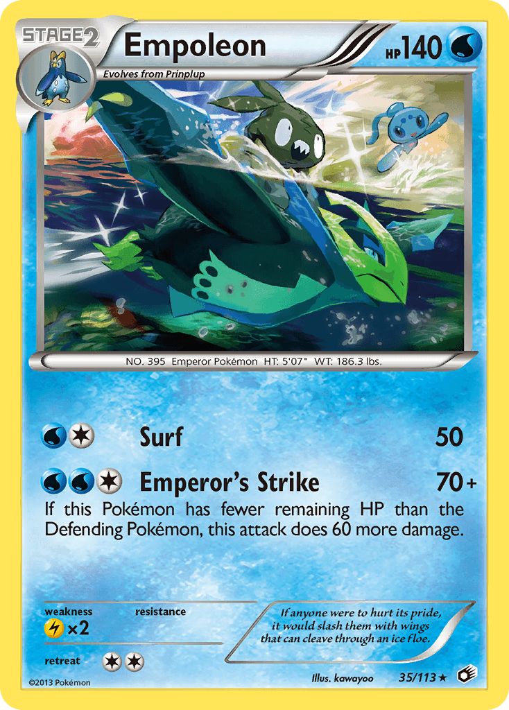 Empoleon, carta 35 de Legendary Treasures