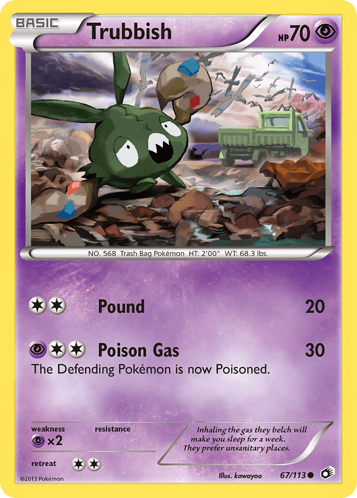 Trubbish, carta 67 de Legendary Treasures