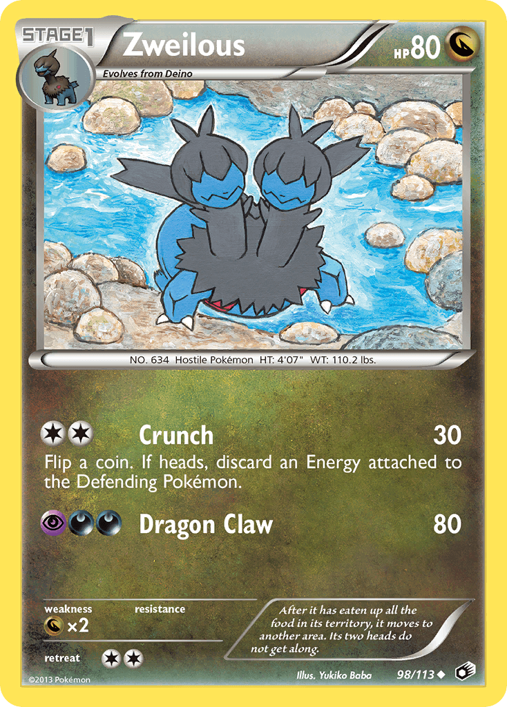 Zweilous, carta 98 de Legendary Treasures