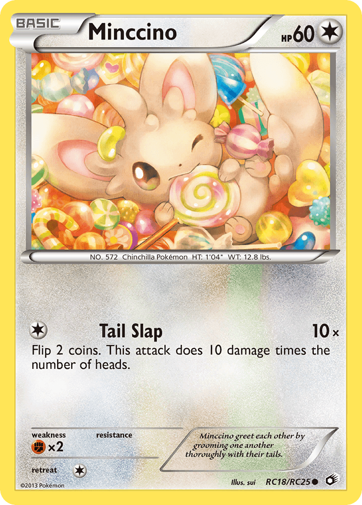 Minccino, carta RC18 de Legendary Treasures