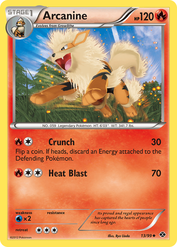 Arcanine, carta 13 de Next Destinies