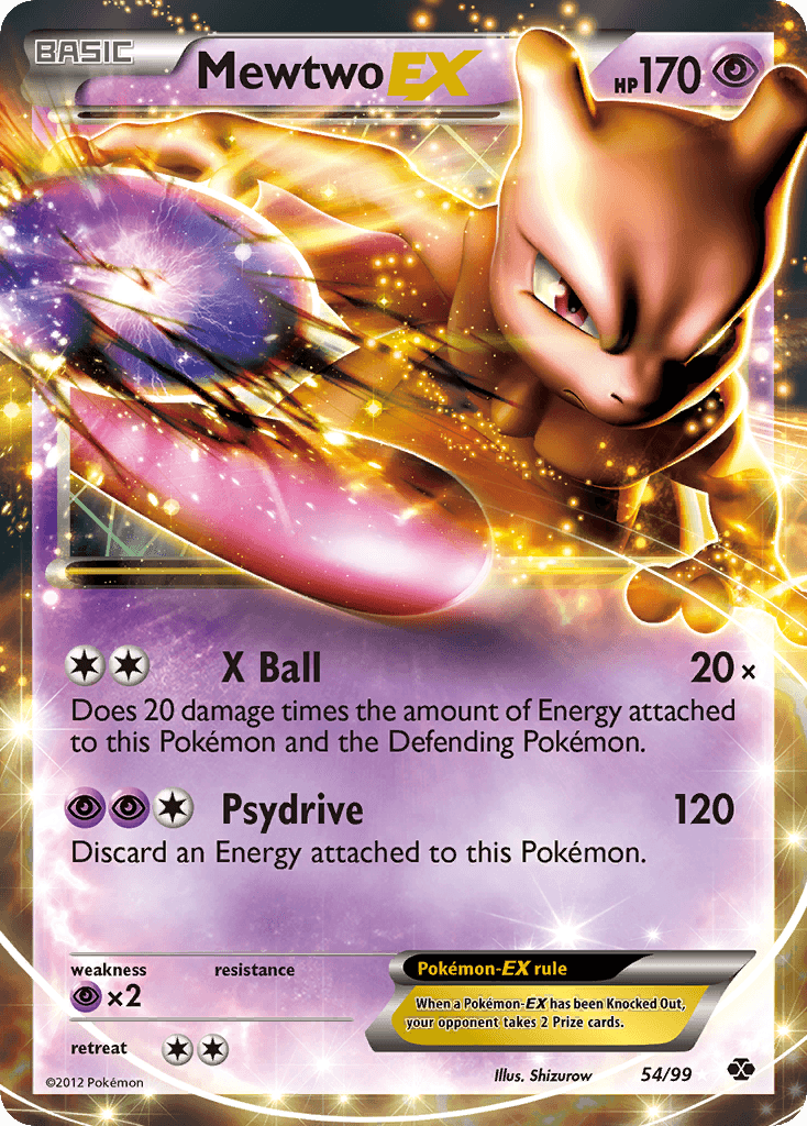 Mewtwo-EX, carta 54 de Next Destinies