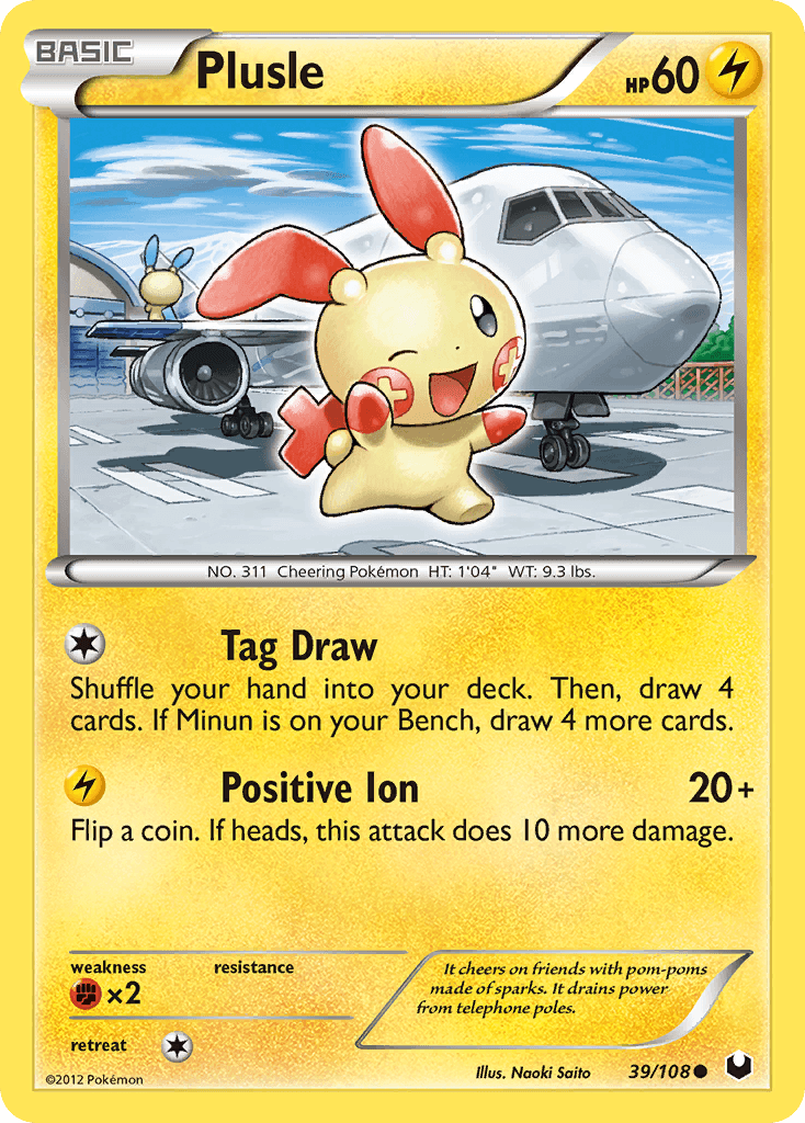 Plusle, carta 39 de Dark Explorers