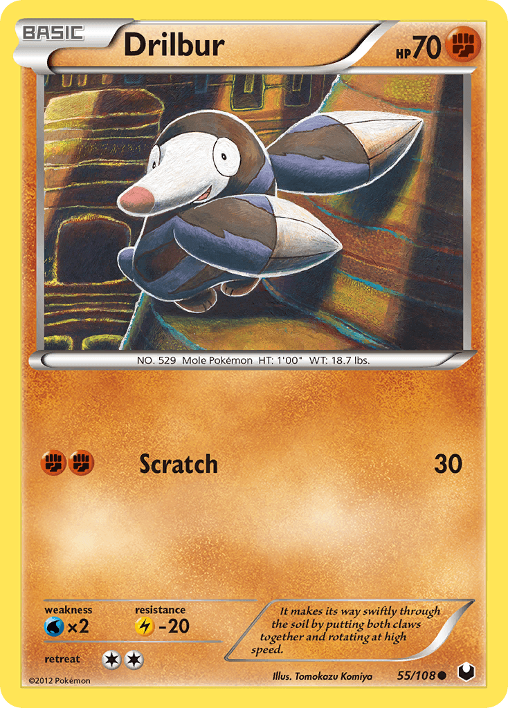 Drilbur, carta 55 de Dark Explorers