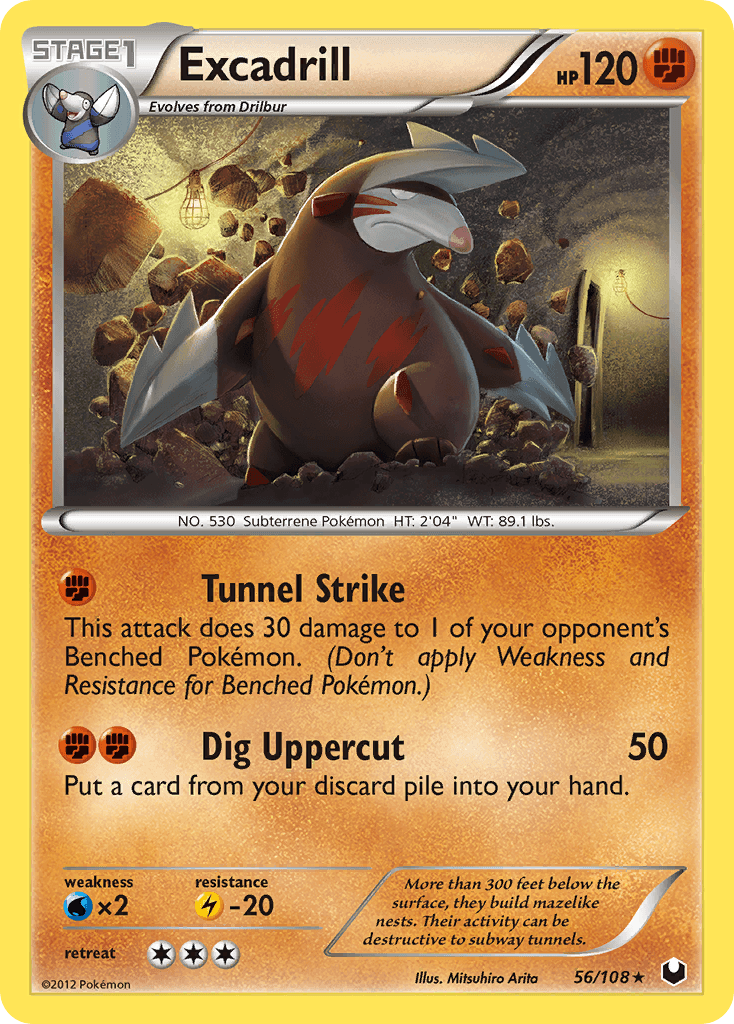 Excadrill, carta 56 de Dark Explorers