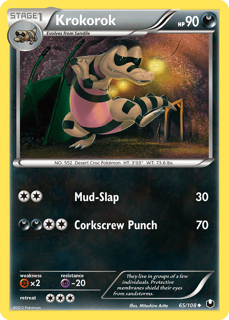 Krokorok, carta 65 de Dark Explorers
