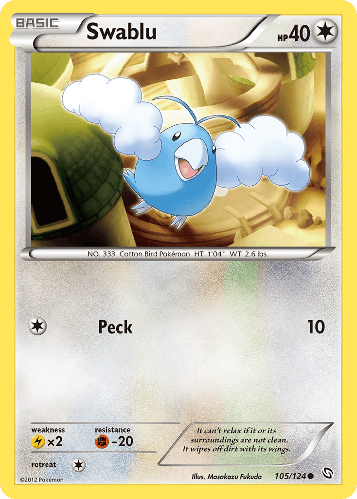 Swablu, carta 105 de Dragons Exalted