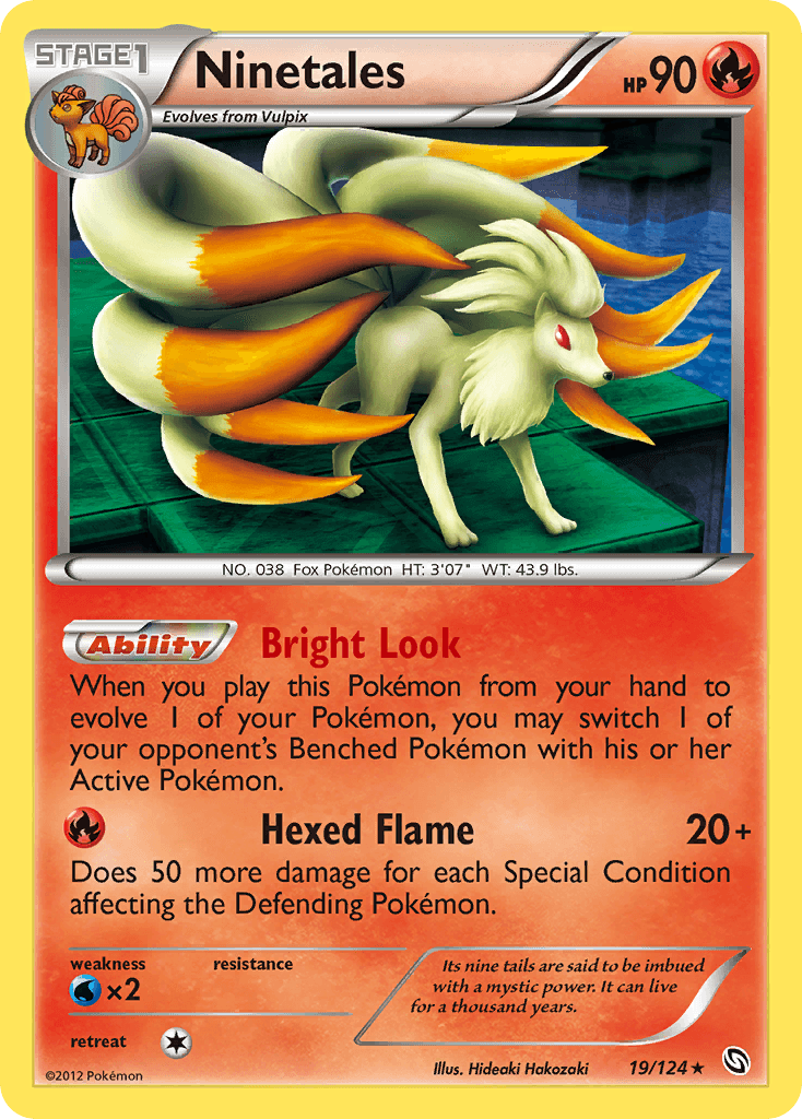 Ninetales, carta 19 de Dragons Exalted
