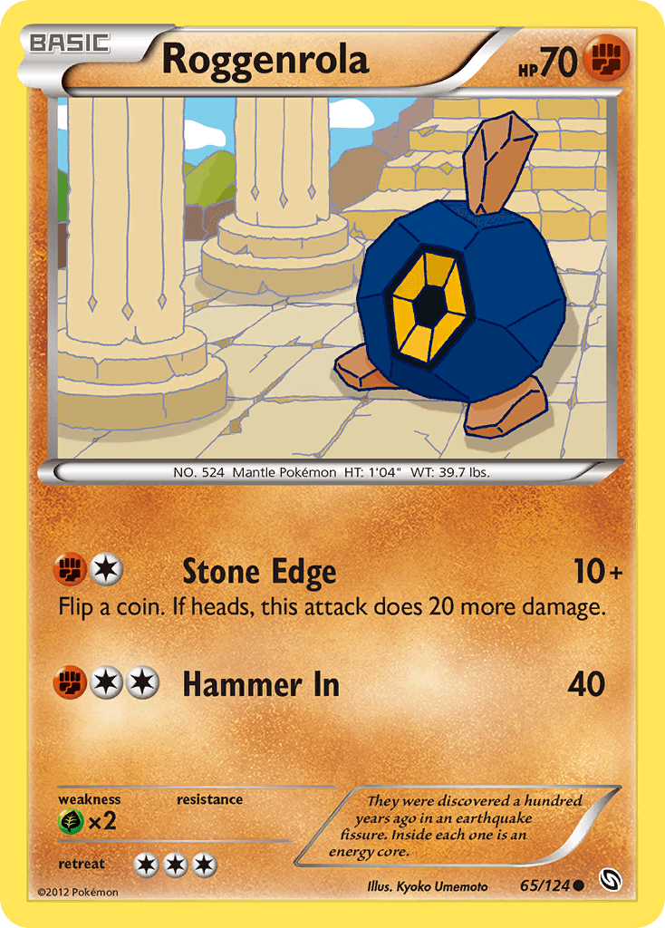 Roggenrola, carta 65 de Dragons Exalted