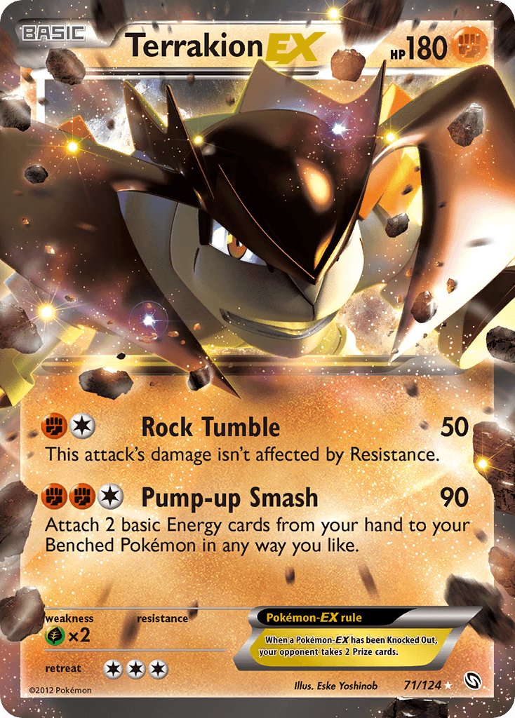 Terrakion-EX, carta 71 de Dragons Exalted