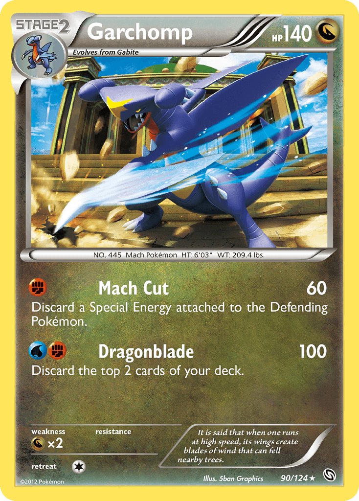 Garchomp, carta 90 de Dragons Exalted