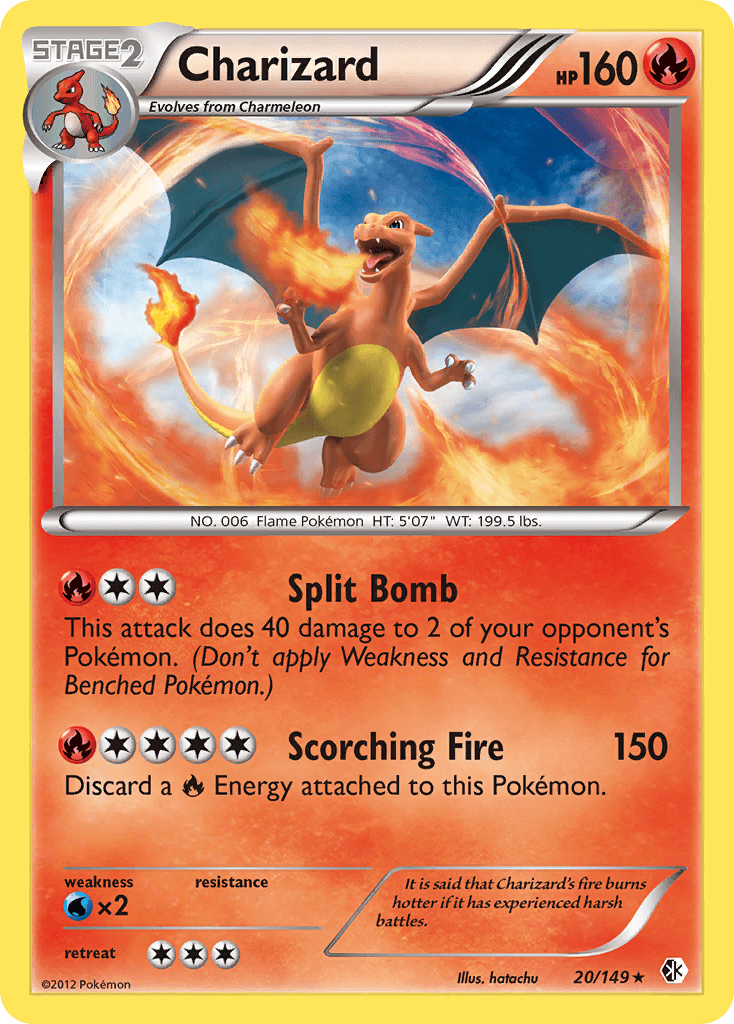 Charizard, carta 20 de Boundaries Crossed
