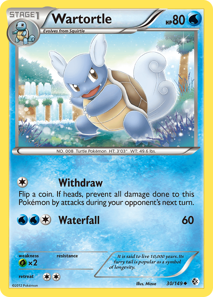 Wartortle, carta 30 de Boundaries Crossed