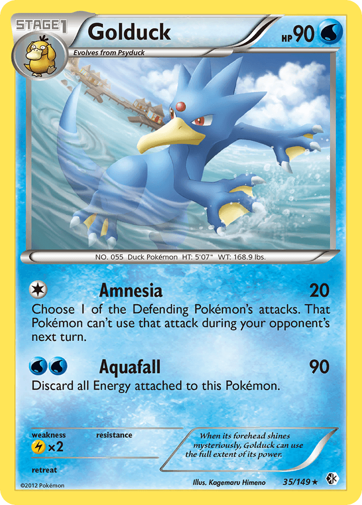 Golduck, carta 35 de Boundaries Crossed