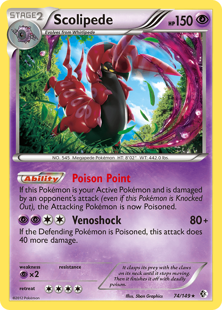 Scolipede, carta 74 de Boundaries Crossed