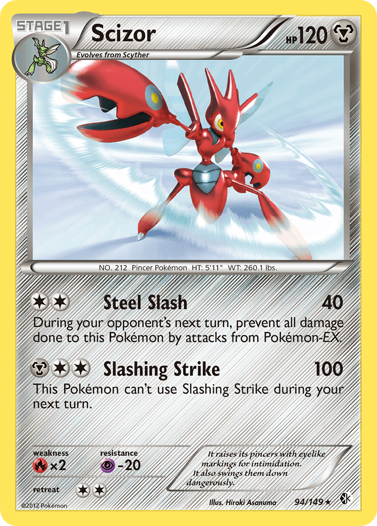 Scizor, carta 94 de Boundaries Crossed