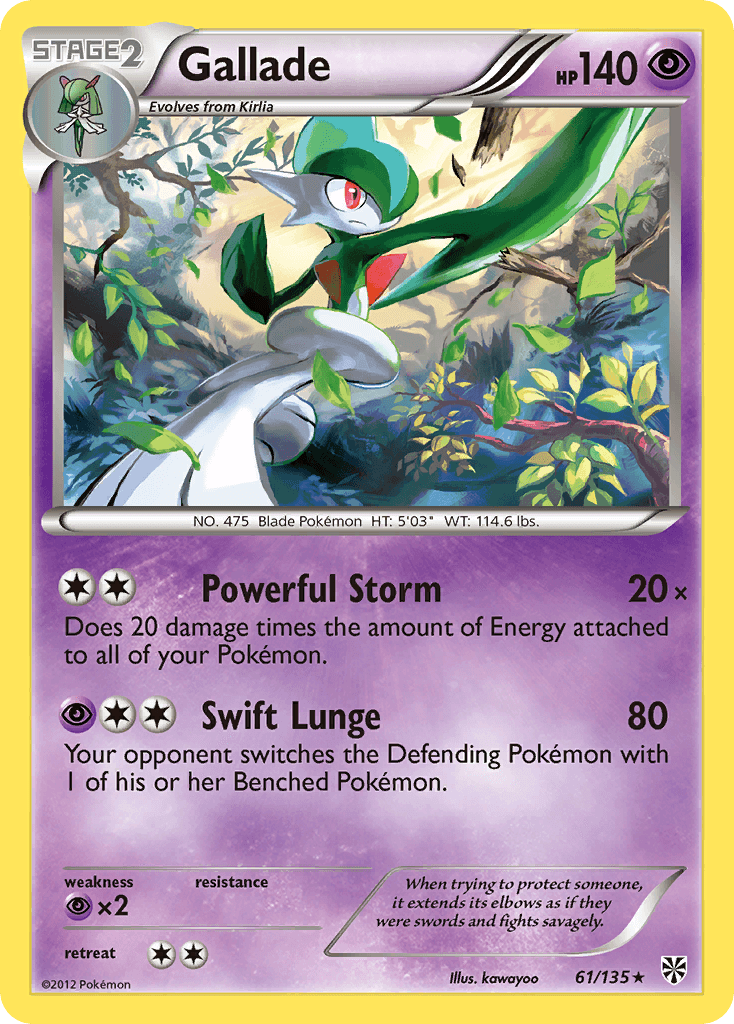 Gallade, carta 61 de Plasma Storm