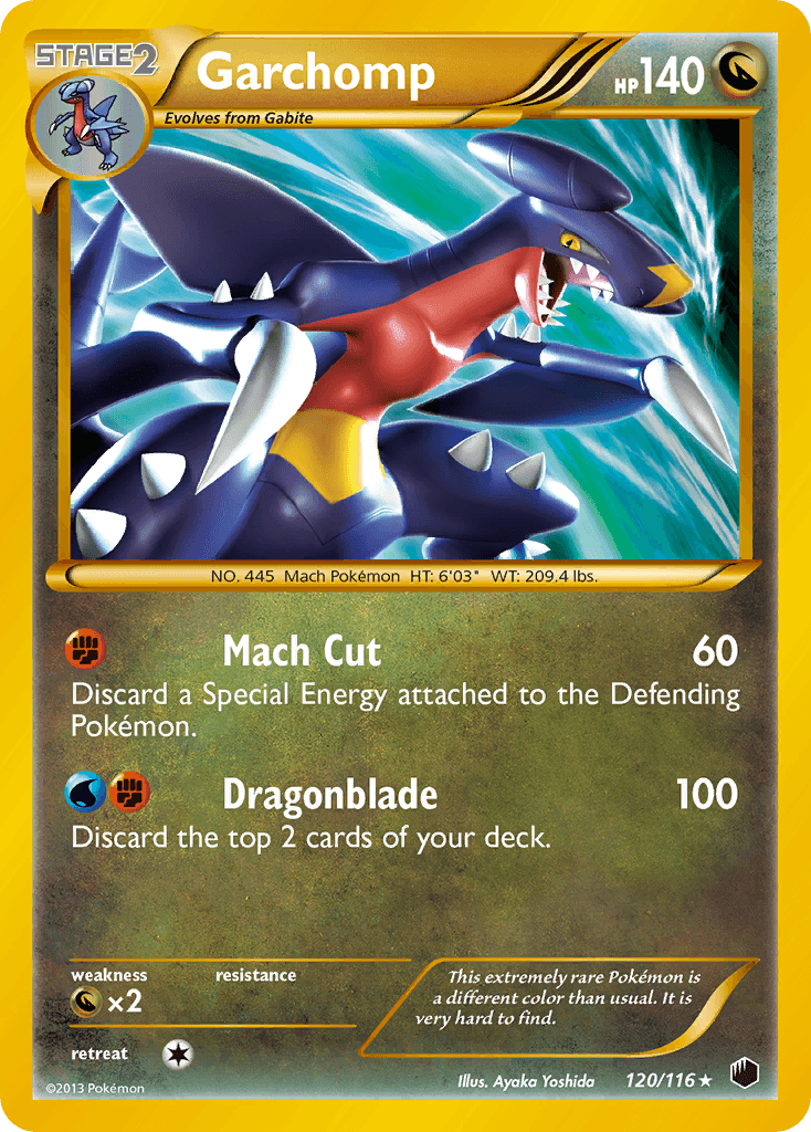 Garchomp, carta 120 de Plasma Freeze