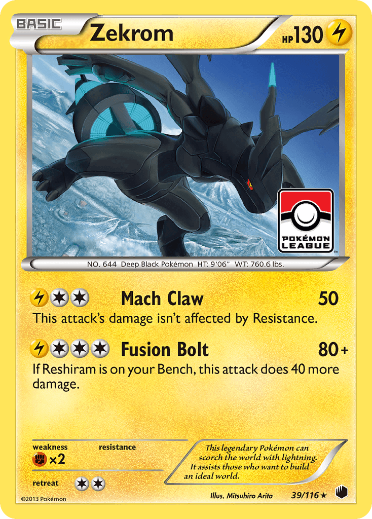 Zekrom, carta 39 de Plasma Freeze