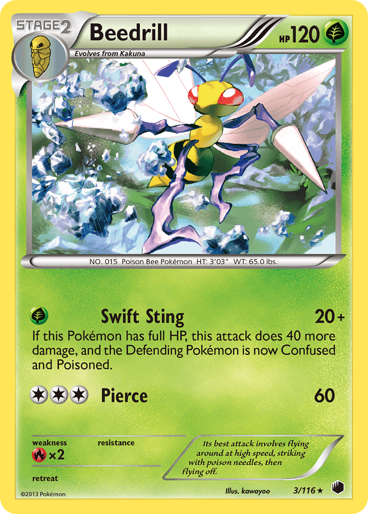 Beedrill, carta 3 de Plasma Freeze