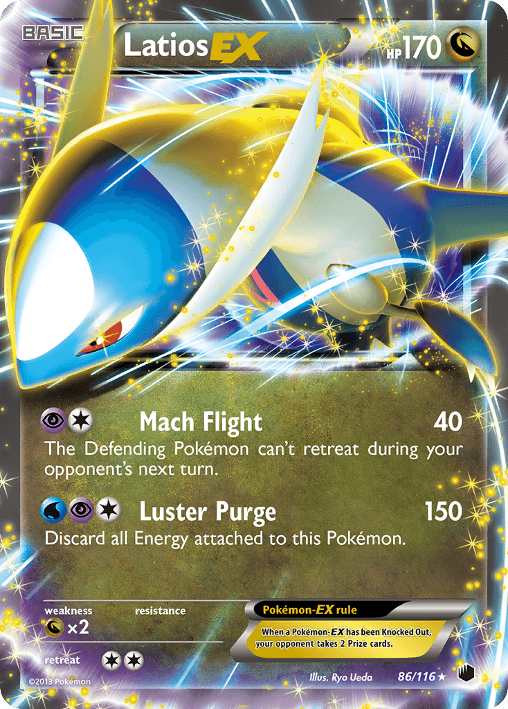 Latios-EX, carta 86 de Plasma Freeze