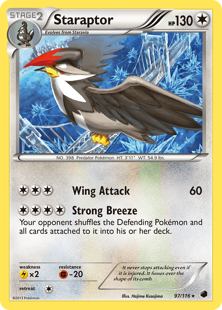 Staraptor, carta 97 de Plasma Freeze