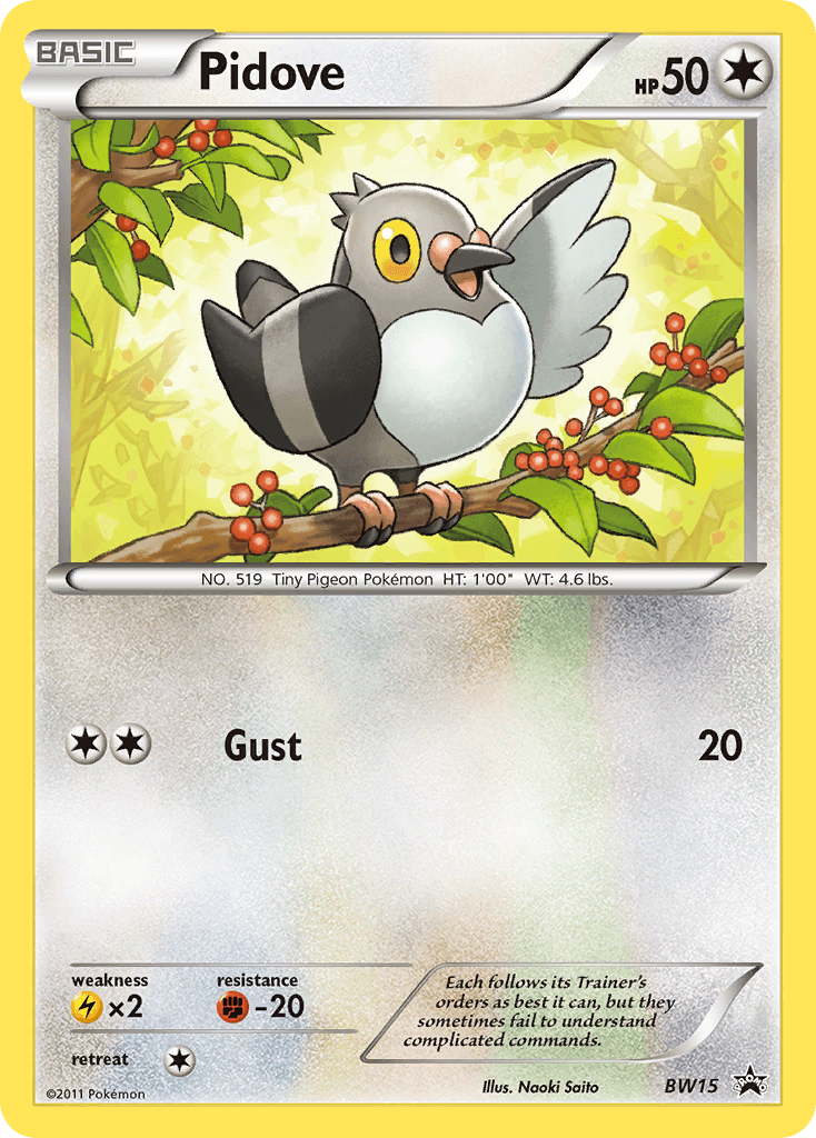Pidove, carta BW15 de BW Black Star Promos