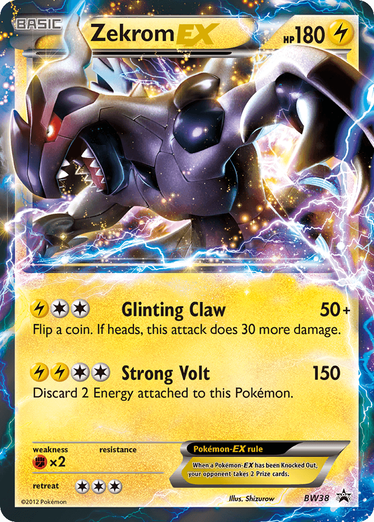 Zekrom-EX, carta BW38 de BW Black Star Promos