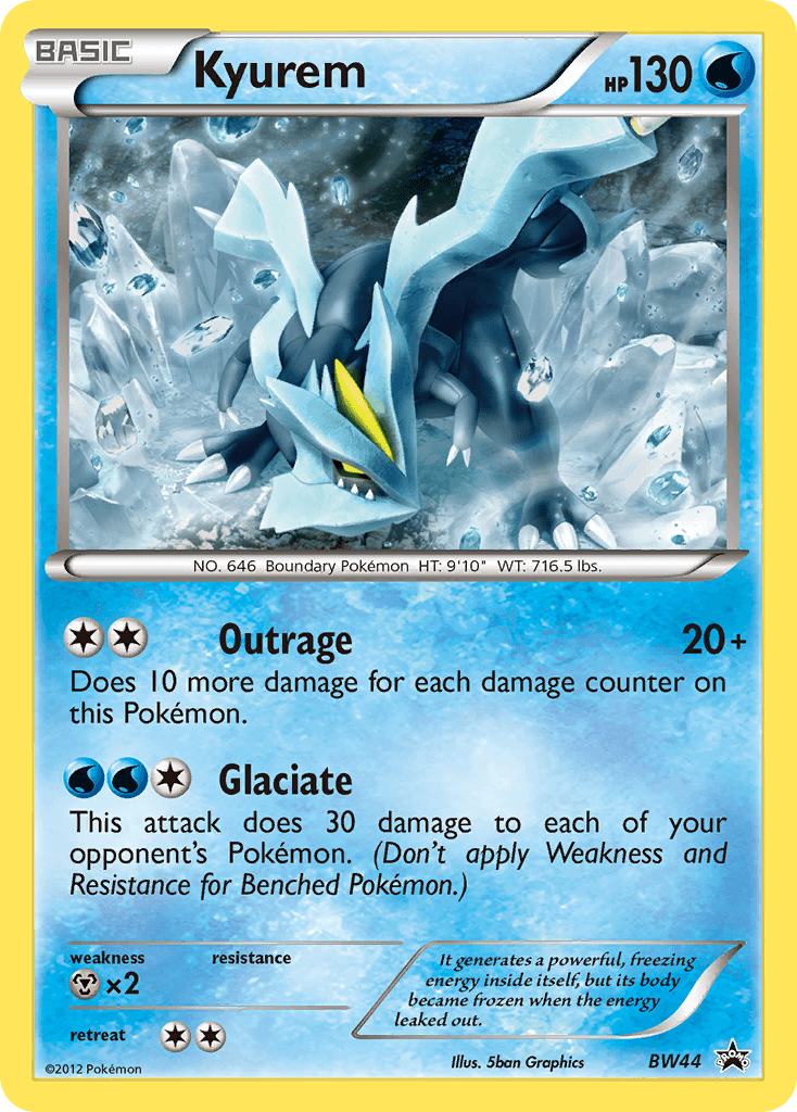 Kyurem, carta BW44 de BW Black Star Promos