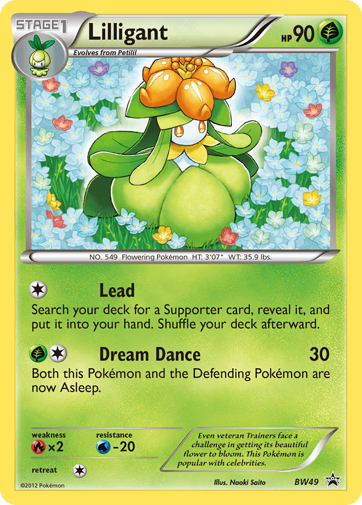 Lilligant, carta BW49 de BW Black Star Promos
