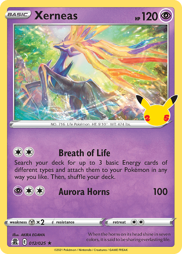 Xerneas, carta 12 de Celebrations
