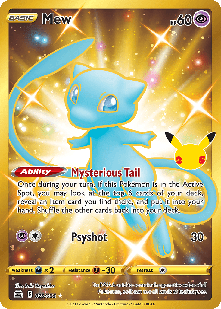 Mew, carta 25 de Celebrations