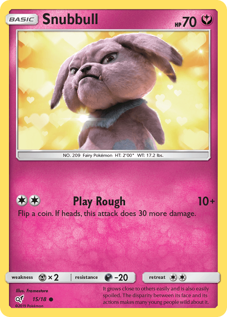 Snubbull, carta 15 de Detective Pikachu
