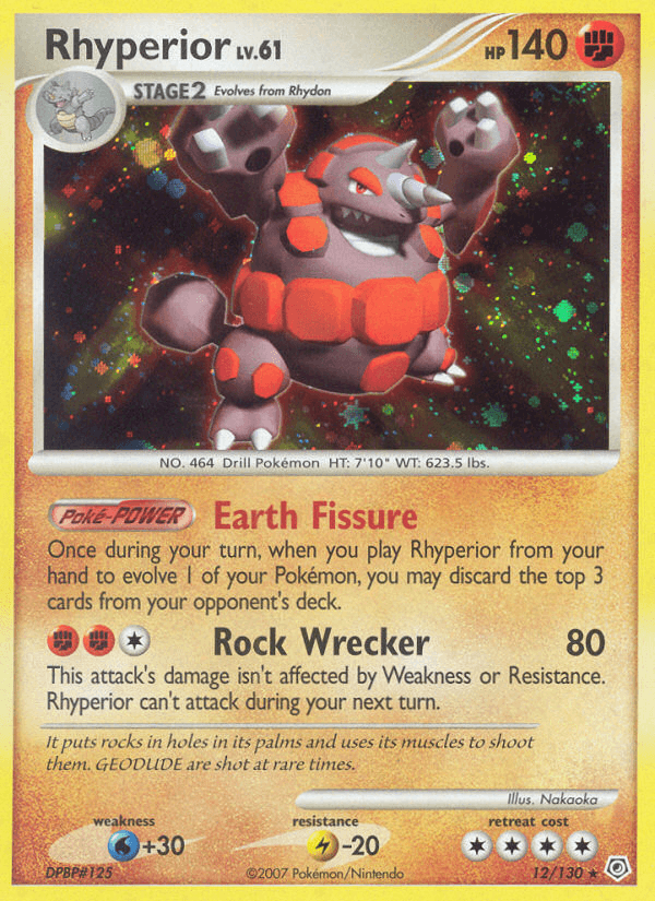 Rhyperior, carta 12 de Diamond & Pearl