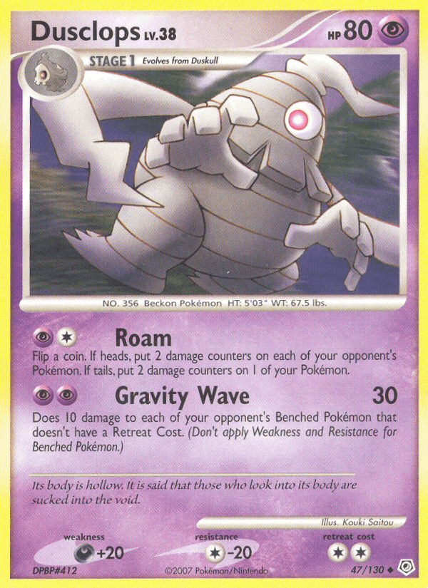 Dusclops, carta 47 de Diamond & Pearl